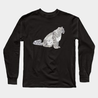 Snow Leopard Wild Cat Long Sleeve T-Shirt